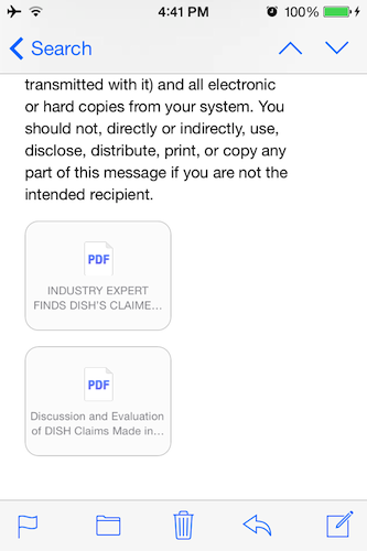 　iOS 7ユーザーは、受信箱から直接PDFファイルにアクセスできるようになった。これは、以前はできなかったことだ。簡単なことに見えるかもしれないが、ビジネスでの利用に大きな影響を与えるもので、iPhoneやiPadのユーザーは、サードパーティークライアントを使わなくてもドキュメントを見ることができるようになる。