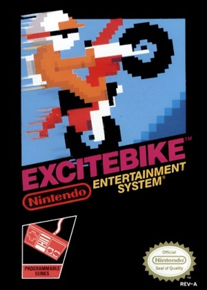 　「エキサイトバイク」（Excitebike）というゲームは、ファミコンの米国版であるNES向けとして米国で最初にリリースされたタイトルのうちの1つである。
