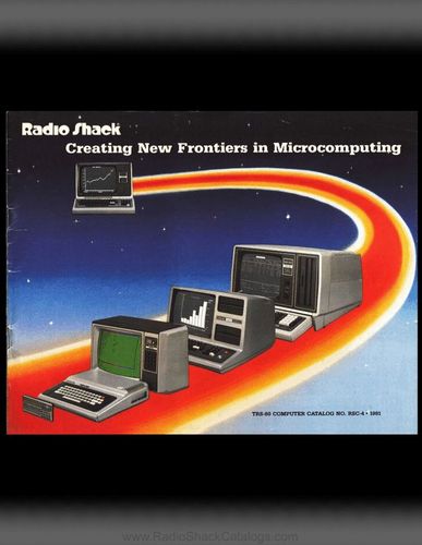 　TRS-80の1981年版カタログでは、RadioShackの新しいフロンティアはコンピューティングにあると宣伝されている。