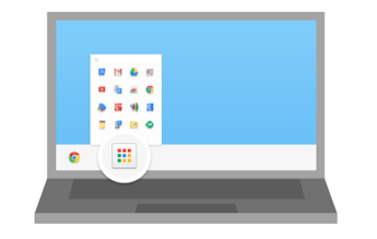 Chrome Appsランチャーとアプリは当初、WindowsとChromebookでの利用が可能となる。