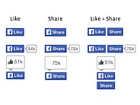 Facebook、外部サイト向け「いいね」と「シェア」ボタンのデザイン刷新を発表