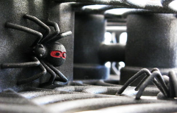 　3DプリントされたSpider LPギターの内部にはクモがいるが、音質に影響を与えることはなさそうだ。