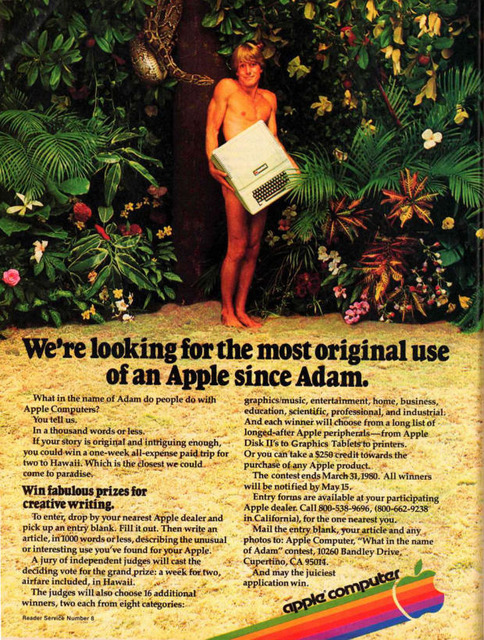 　1979年に登場した、Apple IIの「Adam」広告。