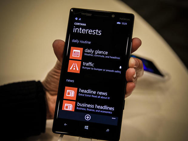 　CortanaとWindows Phone 8.1では、ユーザーの関心事を「Notebook」機能に記録する。