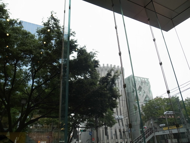 　この開放感のあるガラスは、高さ9.5mm。500平方メートルの広さがある、日本のアップルストアにおける最大のもの。