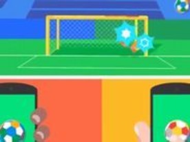 スマホを傾けて「無限ドリブル」--グーグルがサッカーゲーム公開