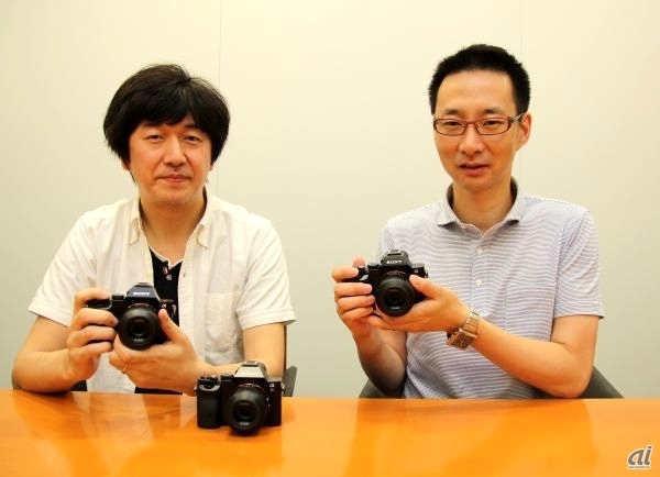 左から、ソニー デジタルイメージング事業本部 設計企画室の須藤貴裕氏と、プラットフォーム設計部の花田祐治氏