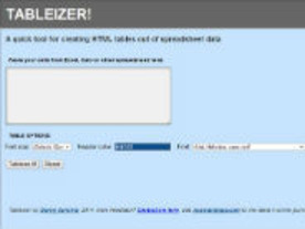 ［ウェブサービスレビュー］ワンクリックでExcelをHTMLのテーブルに変換「TABLEIZER!」