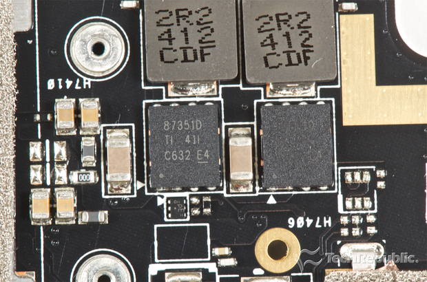 　Texas Instrumentsの同期整流降圧型「NexFET」パワーブロック「CSD87351Q5D」。