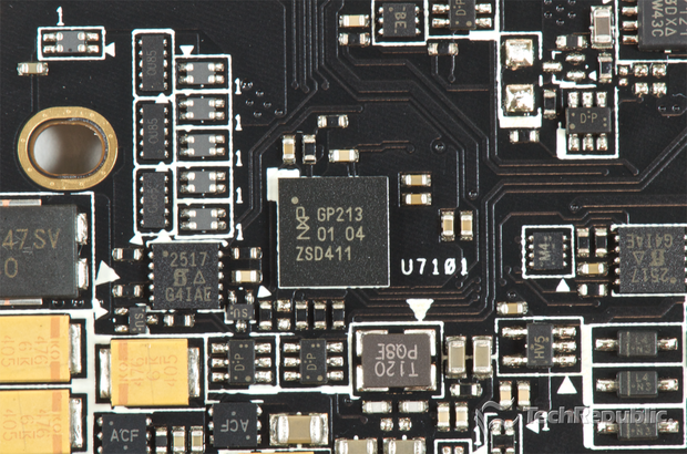 　NXPのDisplayPort、HDMI、PCI Express用6チャンネルマルチプレクサ「CBTL06GP213」。