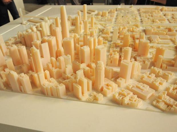 3Dプリントされた都市

　3Dプリントされたサンフランシスコの別の視点からの写真。