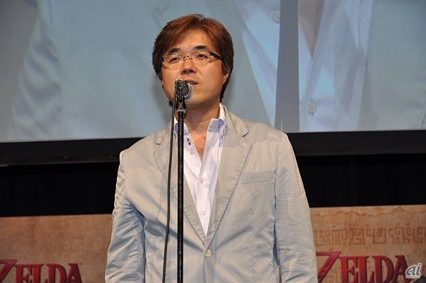　そしてゼルダ無双の総合プロデューサーを務めるコーエーテクモゲームスの鯉沼久史氏が登壇。本作については「ゼルダ無双ならではのゼルダゲーム、今までにないゼルダゲームに仕上がっています」と説明した。