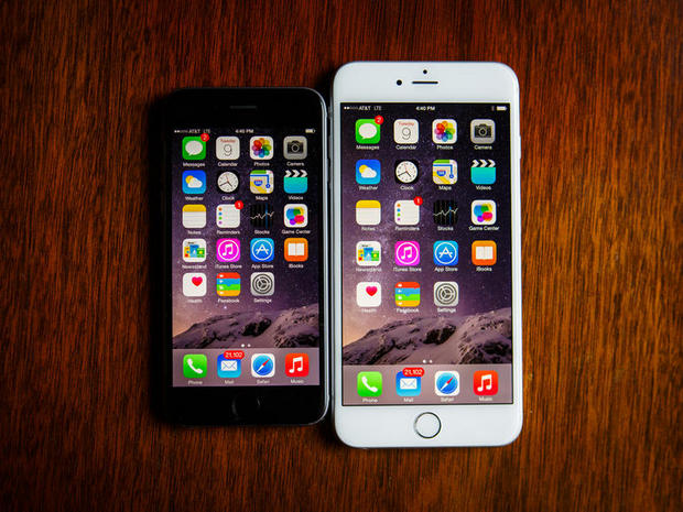 　iPhone 6 Plusの5.5インチスクリーンは401ppiで、iPhone 6の4.7インチディスプレイは326ppi（iPhone 5sと同じ）だ。
