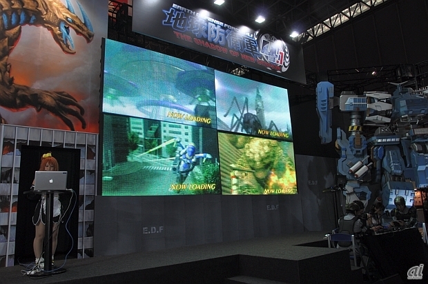 　ディースリー・パブリッシャーは、PS4「地球防衛軍4.1 THE SHADOW OF NEW DESPAIR」を試遊出展。ステージでのデモプレイも行われた。