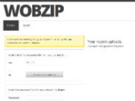［ウェブサービスレビュー］オンラインで29種類の圧縮ファイルを解凍できる「WOBZIP」