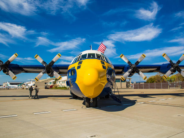 　これがFat Albertだ。Blue Angelsが使用する航空機として、曲技飛行を行うジェット機に同行してパフォーマンスの現場に行っているが、あまり知られていない。C-130戦術輸送機だ。