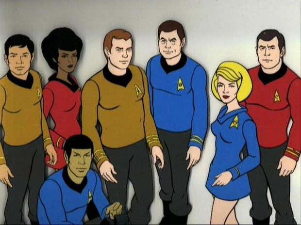 　カーク船長と乗組員は1973年、アニメ版で宇宙に飛び立った。