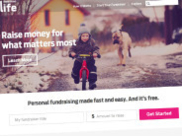 Indiegogo、個人的な事柄の資金調達セクションを新設--手数料を無料に