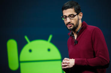 GoogleのAndroidを率いるSundar Pichai氏は、同社の取り組みであるAndroid Oneを9月にインドで立ち上げた。