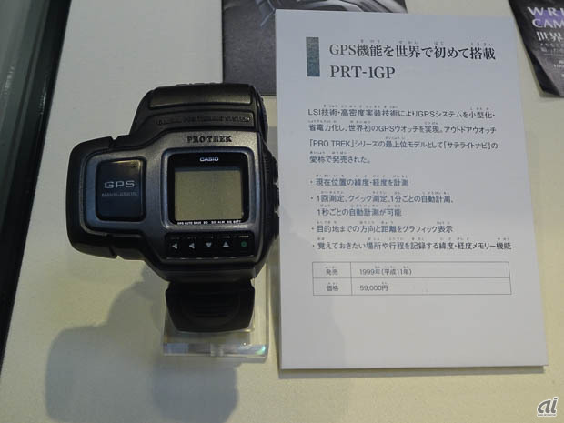 　ＧＰＳを世界で初めて搭載した「PRT-1GP」（1999年）。