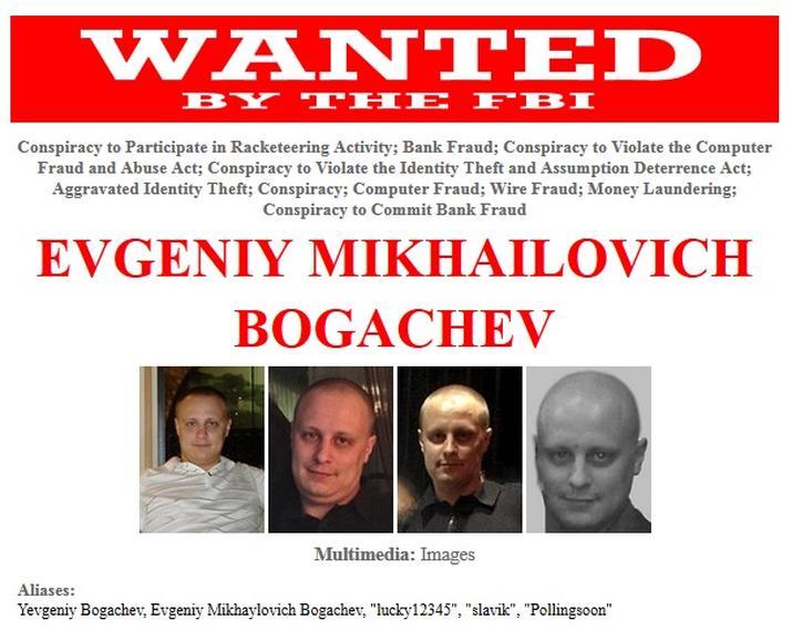 FBIがボットネットを運営した罪で300万ドルの懸賞金をかけているEvgeniy Mikhailovich Bogachev容疑者