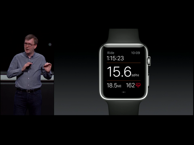 　「watchOS 2では、サードパーティーアプリの情報を文字盤に表示することが可能になる」