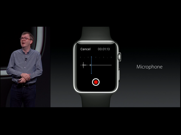 　開発者はApple Watchのマイクにアクセスできる。