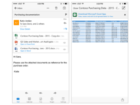 iOS版「Outlook」がアップデート--「Office」ファイルの共有や編集が簡単に