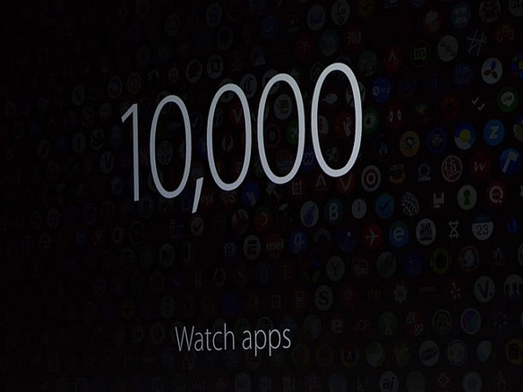 「Apple Watch」、対応アプリ数が1万本超に