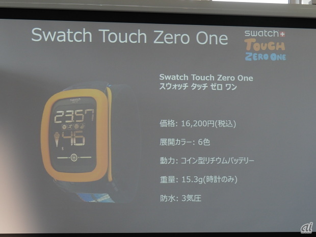 Swatch Touch Zero Oneの概要