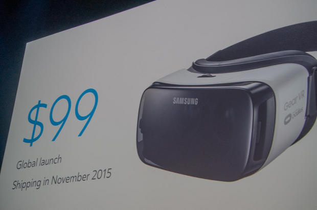 　Gear VRの価格は99ドルで、11月に発売される。