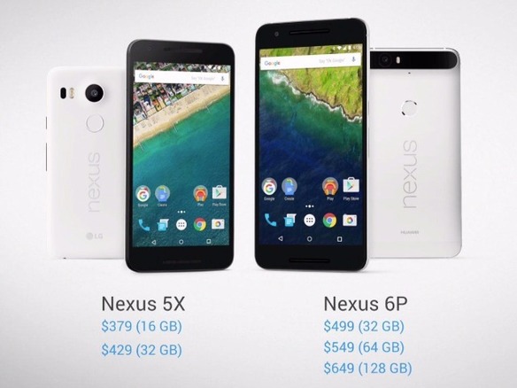 グーグル、「Nexus 5X」と「Nexus 6P」を発表--「Android 6.0」搭載の新端末
