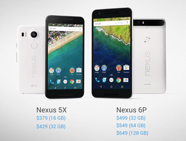 新Nexus端末の価格