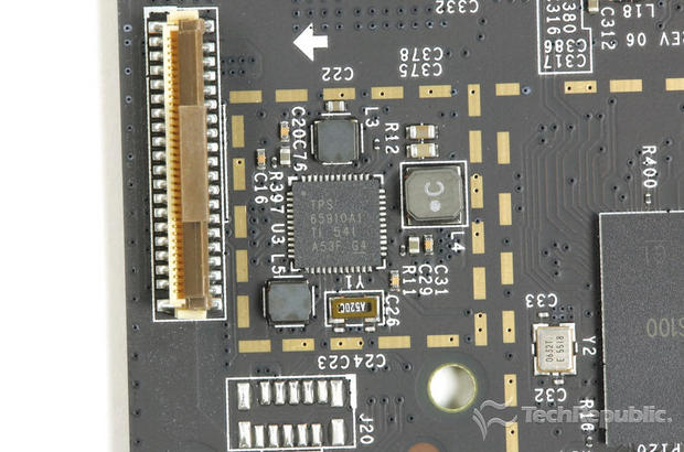 　Texas Instrumentsの統合パワーマネージメントIC「TPS65910」。