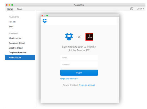 Adobeユーザーは、Dropbox経由でPDFファイルが更新、共有、同期することが可能となる。