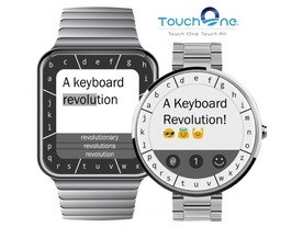 スマートウォッチだけですべての文字入力ができる「TouchOne Keyboard」