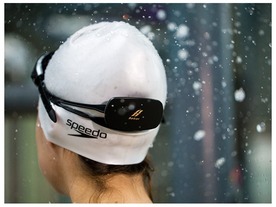 骨伝導式の防水MP3音楽プレーヤー「Beker」--水泳やサイクリングに
