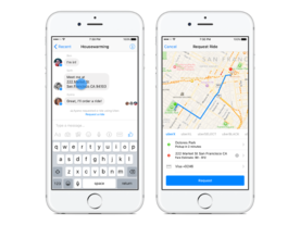 Facebook、「Messenger」アプリからUber配車サービスを利用可能に