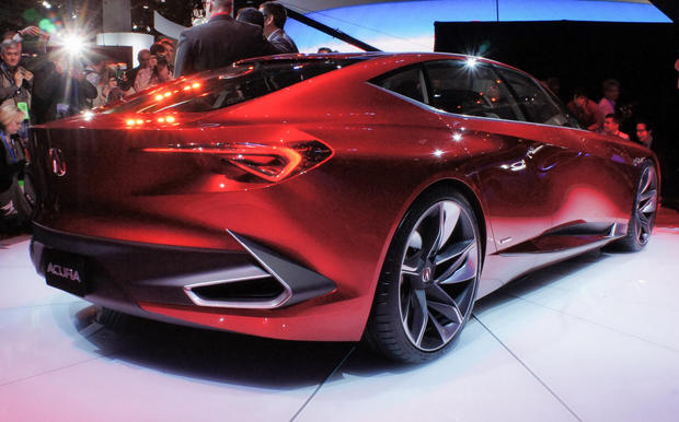　AcuraのPrecision Concept。Acura製自動車のデザインにおける将来の方向性を感じさせる。