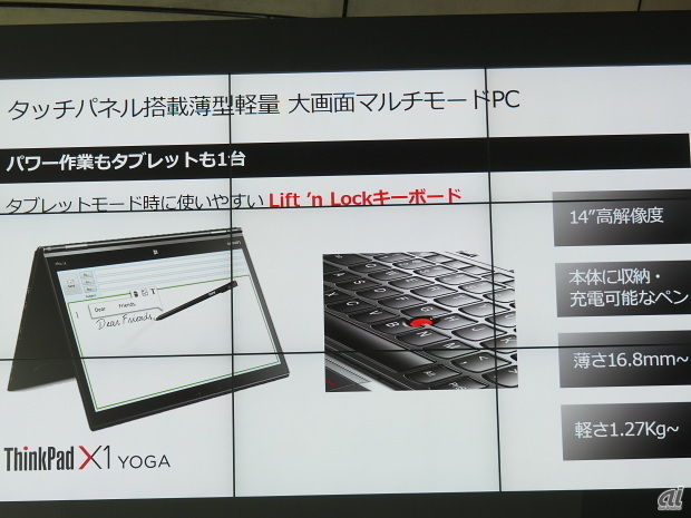 「ThinkPad X1 Yoga」の特徴