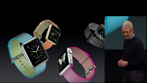 Apple Watch用の新バンド「ウーブンナイロン」。カラーは7色