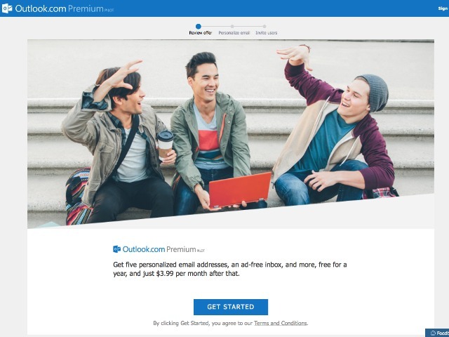 Microsoftの電子メールサービス「Outlook.com Premium」は月額3.99ドルとなるようだ。