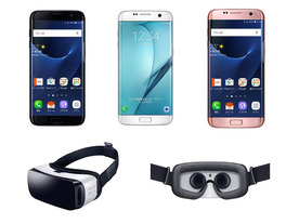 F1.7のレンズ、大容量バッテリ搭載「Galaxy S7 edge」--予約購入で「Gear VR」付きに