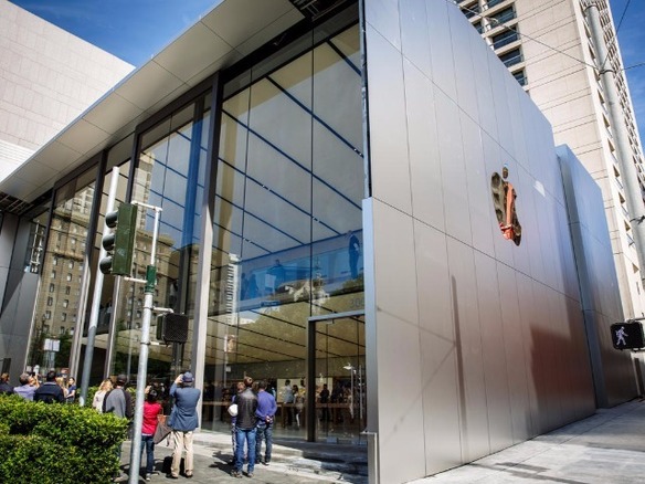 「Apple Store」新店舗を写真で見る--新施設「Genius Grove」備えたユニオンスクエア店