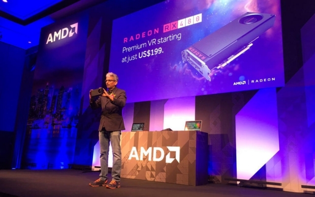 Radeon Technologies Groupのシニアバイスプレジデントおよびチーフアーキテクトを務めるAMDのRaja Koduri氏は、RX 480が「真のVR体験を最初のコンシューマー1億人に届けると述べた。