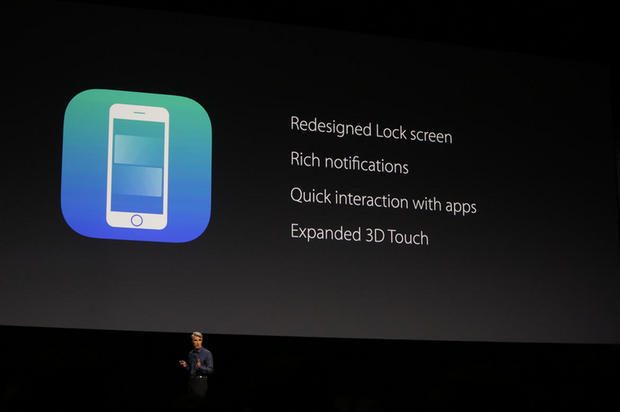 「3D Touch」機能への対応強化で合理化された通知

　「iOS 9.3.3」のベータ版リリースに続いて、iOS 10でも3D Touchの統合が大幅に強化される。

　アップデートには、本体を持ち上げるだけでのスリープ解除、通知画面から直接返信できる機能、より詳細な通知、ロック画面からアプリやウィジェットへのアクセスの高速化、通知画面内での動画表示機能などが含まれる。
