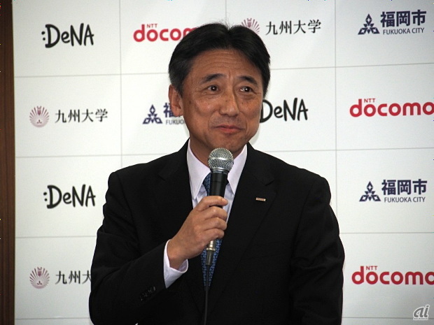 NTTドコモの吉澤氏は、将来的な5Gのネットワークを見据え自動運転のコンソーシアムに参加したと話す