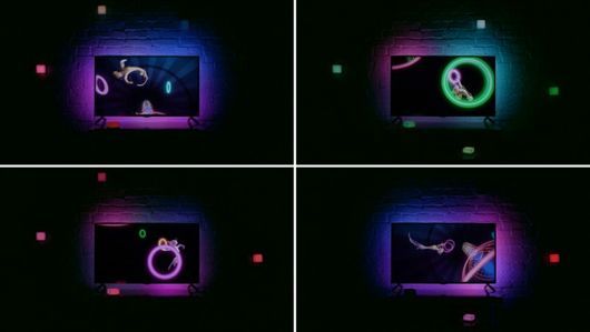 映像に応じてLEDの色と光度が変化（出典：Kickstarter）