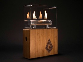  炎が踊るBluetoothスピーカ「Fireside Audiobox」--ルーベンスチューブを利用