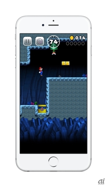 「SUPER MARIO RUN」スクリーンショットイメージ（iPhone）